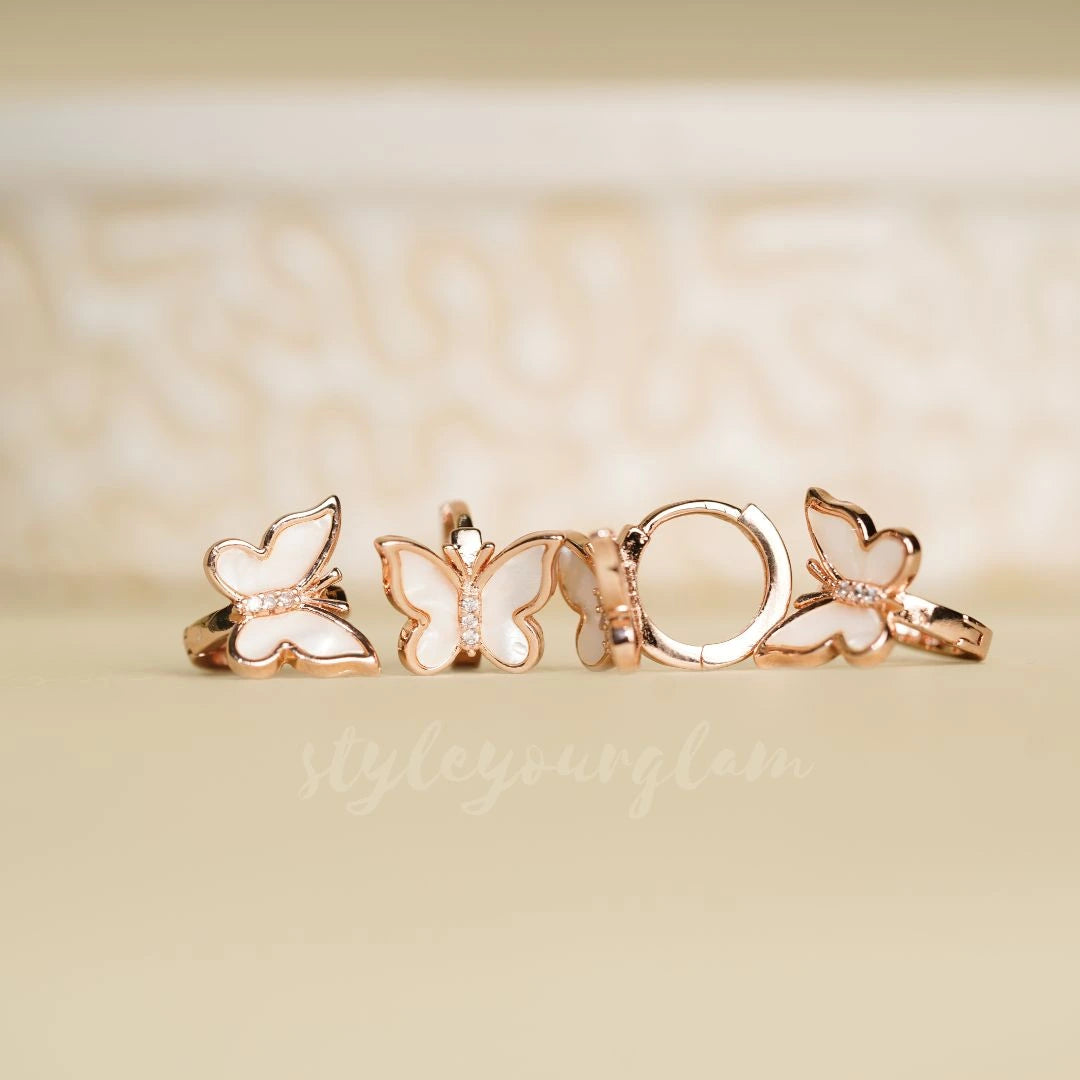 Sterling silver butterfly Earrings