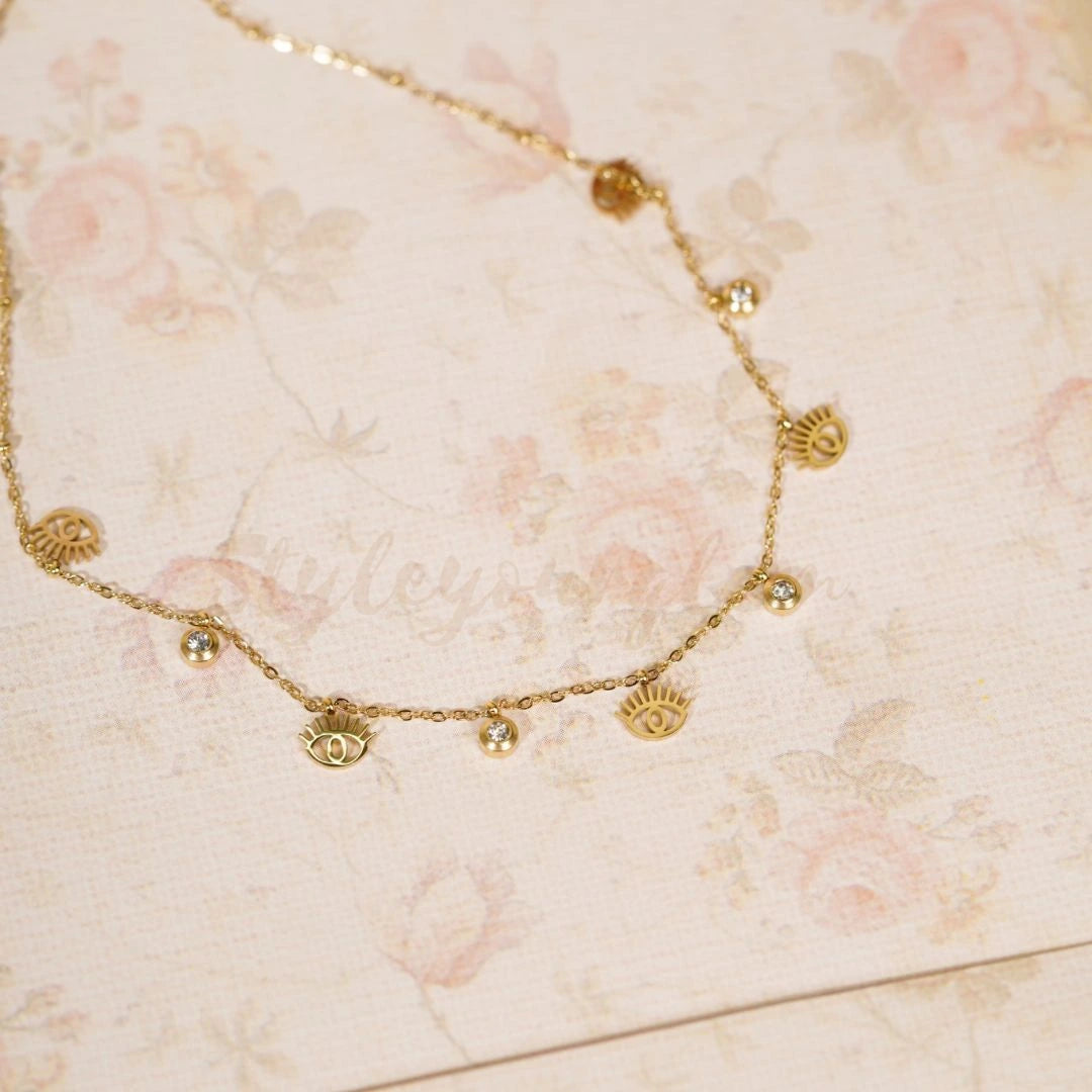 Evil Eye Drop Necklace
