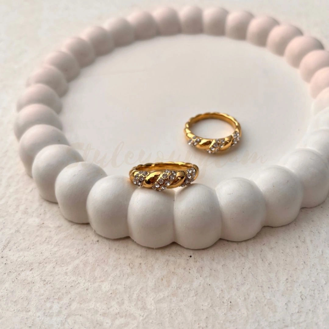 Croissant Diamond Ring