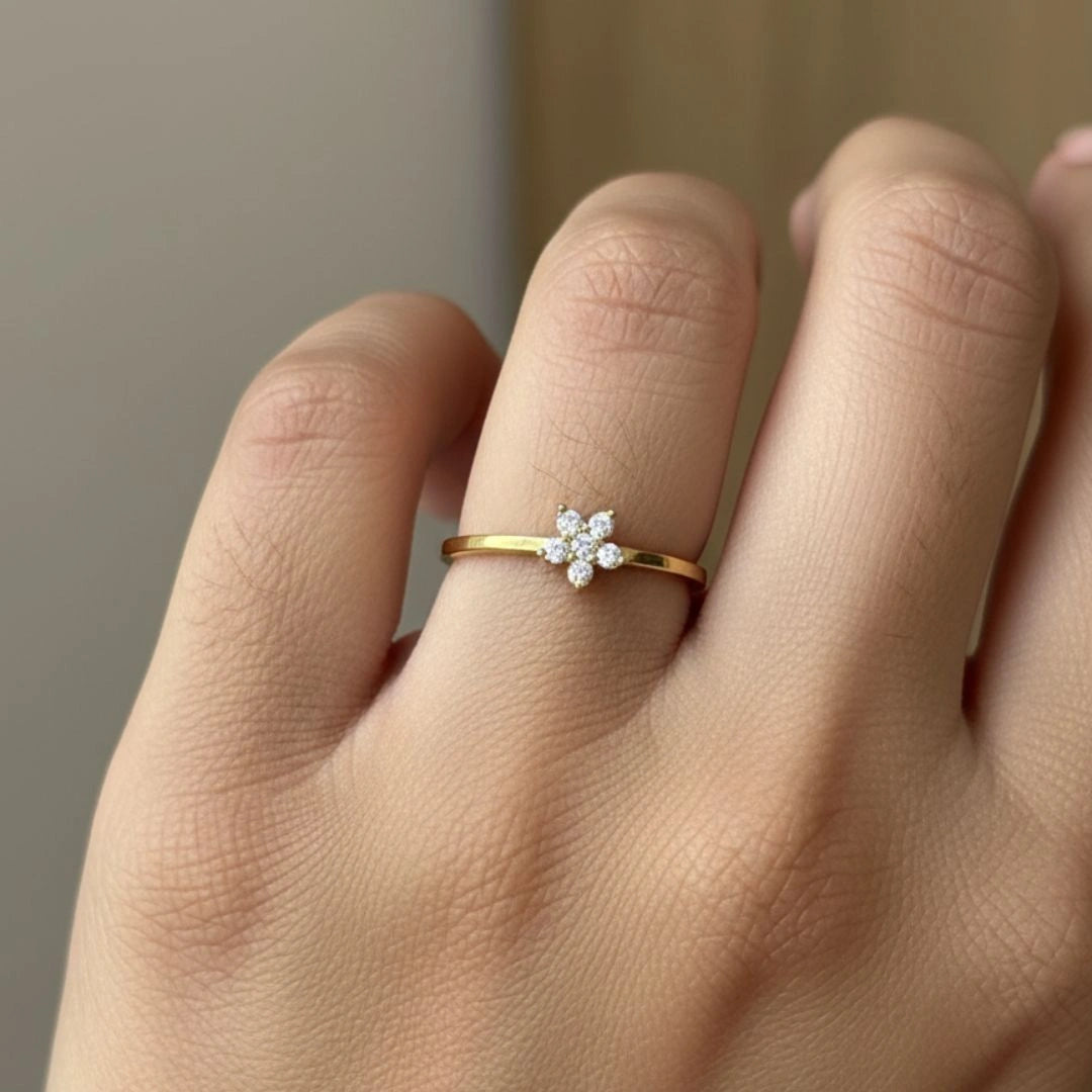 Diamond Flower ring