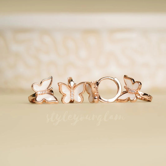 Sterling silver butterfly Earrings