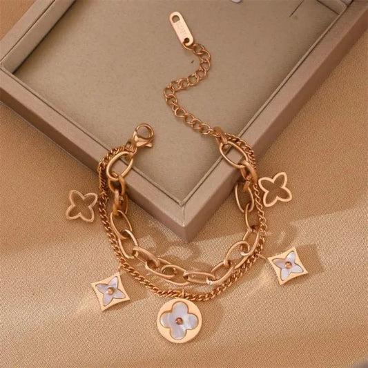 Clover Layered Bracelet