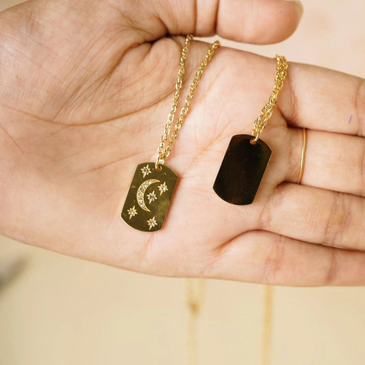 Cresent Star Necklace