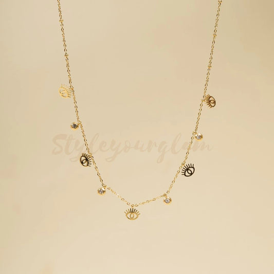 Evil Eye Drop Necklace