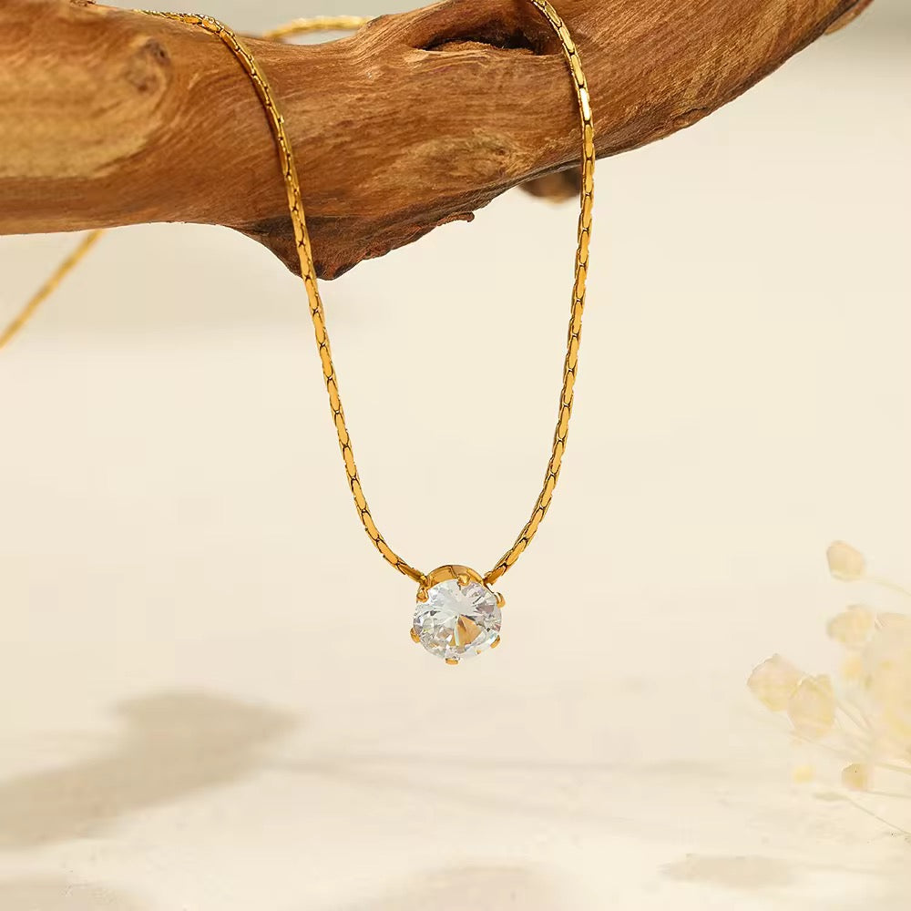 Solitaire Diamond Necklace