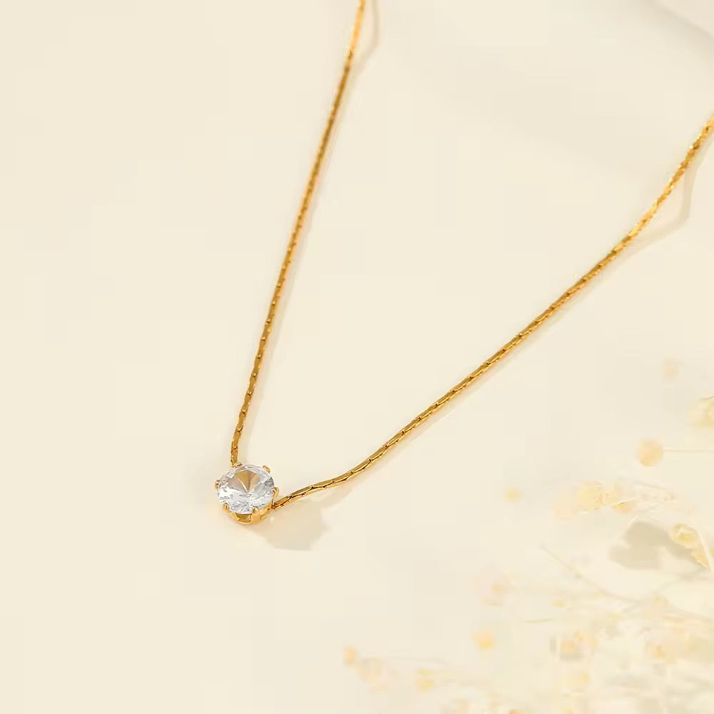 Solitaire Diamond Necklace