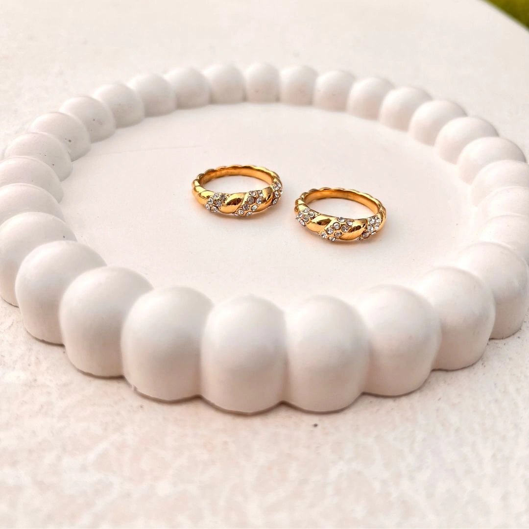 Croissant Diamond Ring