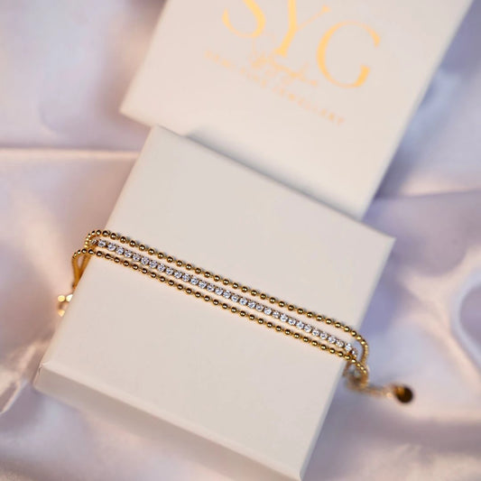 Multilayered Tennis bracelet