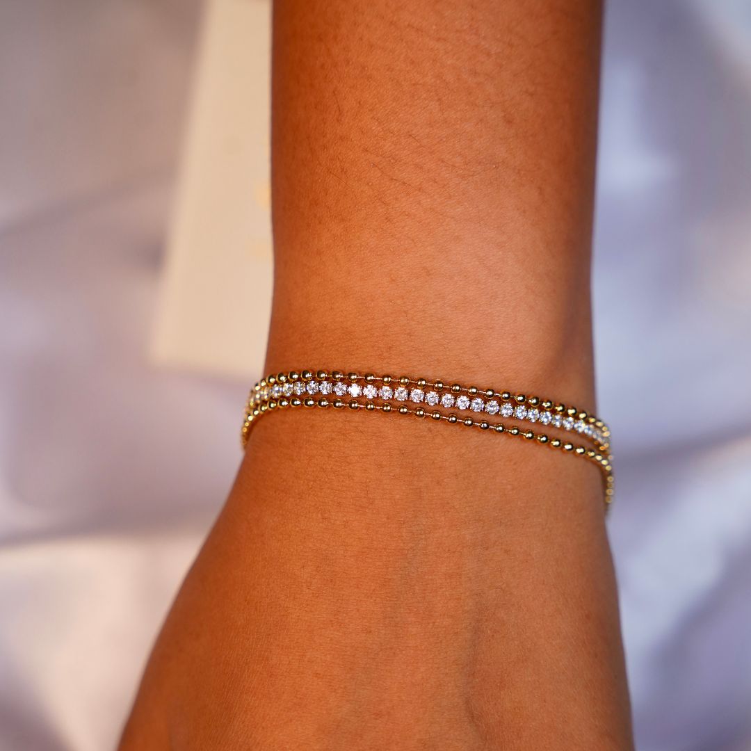 Multilayered Tennis bracelet