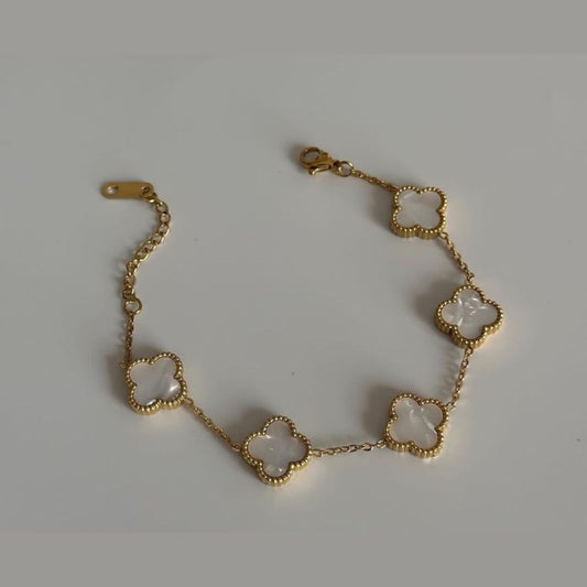 Clover White Bracelet